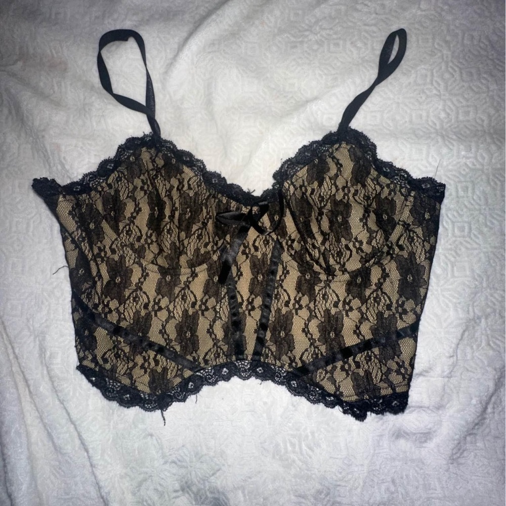 Elegant Black Lace Bralette